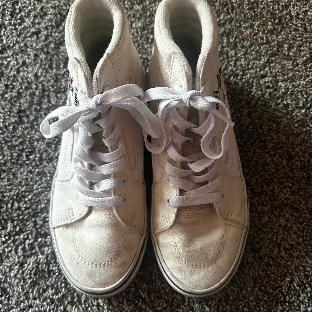 Vans Kids White High-Top Sneakers